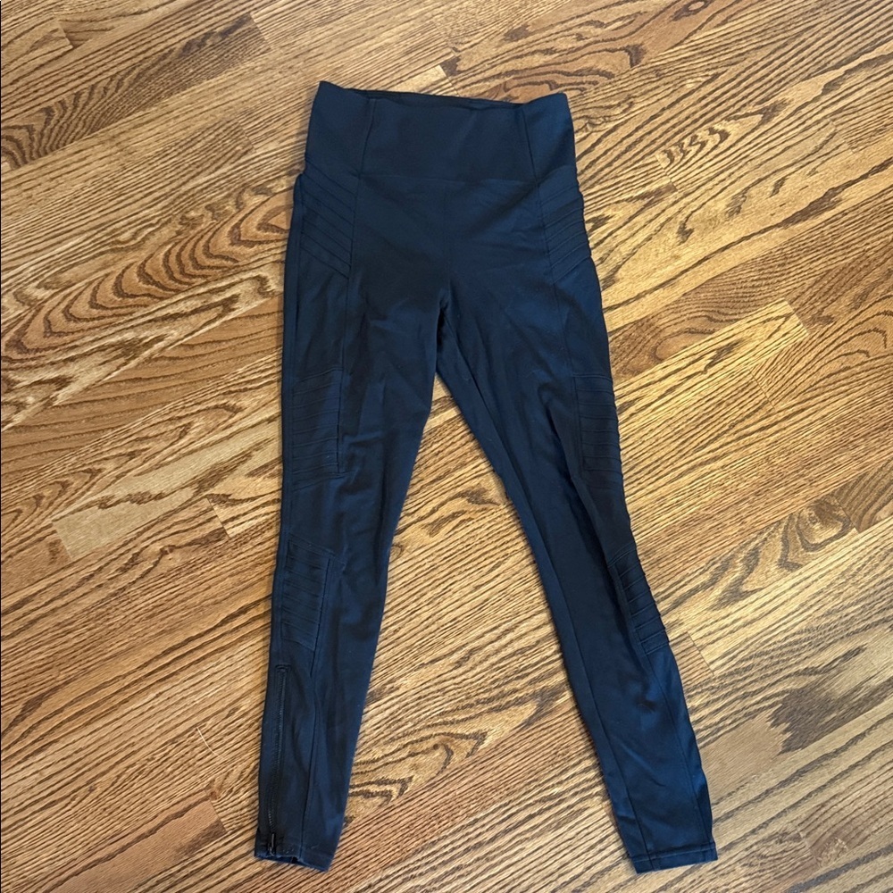Athleta Delancey Moto Tight Leggings - Black